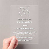 En Acrylique Confirmation Acrylic Invitations (In situ (ordinateur de poche))