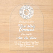 En Acrylique First Holy Communion Acrylic Invitations (Recto)