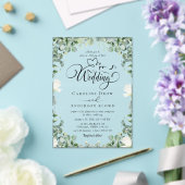 En Acrylique Floral Wedding Acrylic Invitations (Insitu (Mariage))