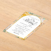En Acrylique Floral Wedding Acrylic Invitations (Poser)