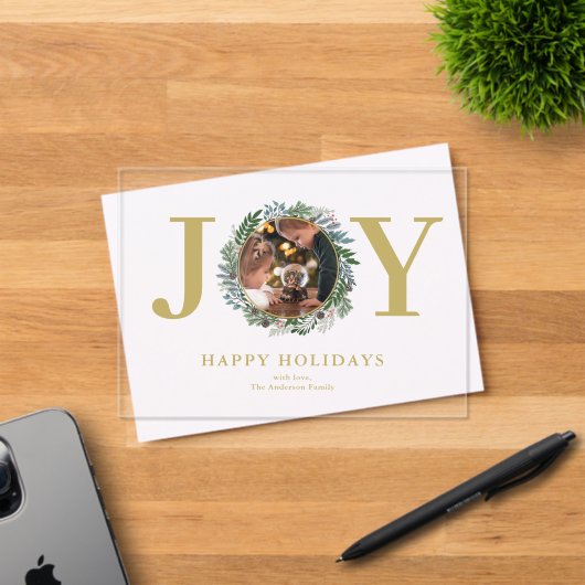 En Acrylique Invitations acryliques de la couronne de Noël (Insitu (Carte d'invitation))