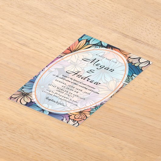 En Acrylique Invitations acryliques mariages (Poser)