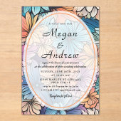 En Acrylique Invitations acryliques mariages (Recto)
