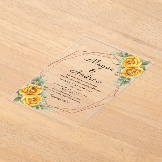 En Acrylique Invitations acryliques mariages (Poser)