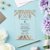 En Acrylique Invitations de mariage Rustique Eucalyptus feuille (Insitu (Mariage))