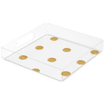Plateau de Lucite Fun Polka