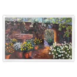 En Acrylique Plateau de service Filoli Garden Path
