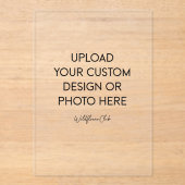 En Acrylique Transparent Acrylic Invitations (Recto)