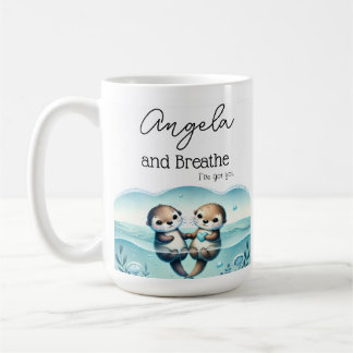 En adem uit Otter Vriendschap Gepersonaliseerde Mo Koffiemok