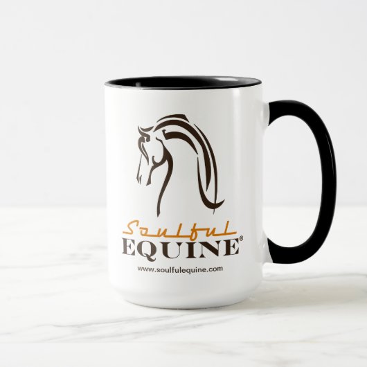 En aidant votre cheval prospérez la tasse 15oz (Droite)
