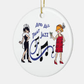 En al die Jazz Keramisch Ornament (Links)