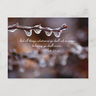 En alle dingen, wat gij ook zult vragen in gebed, briefkaart
