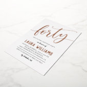 En Aluminium 40e Script Word Invitation à l'huile d'anniversair (Rotation)