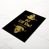 En Aluminium 50e FUM DA Invitation d'anniversaire (Rotation)