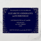 En Aluminium 60e anniversaire Foil Invitation (Verso)