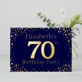 En Aluminium 60e anniversaire Foil Invitation (Debout devant)