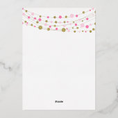 En Aluminium 60e anniversaire surprise invitation élégante (Verso)