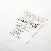 En Aluminium 60e anniversaire surprise invitation élégante (Rotation)