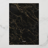 En Aluminium 70e anniversaire Rose de fête Gold Foil Invitation (Verso)