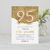 En Aluminium 95e anniversaire de fête Invitation (Debout devant)