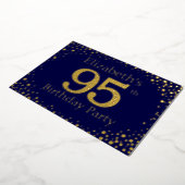 En Aluminium 95e anniversaire Foil Invitation (Rotation)