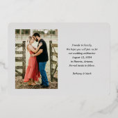 En Aluminium Accepter Enregistrer la date Invitation Foil (Verso)