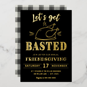 En Aluminium Allons se faire arroser Invitation Friendsgiving