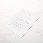 En Aluminium Baptême minimal blanc Christening Cross Invitation (Rotation)