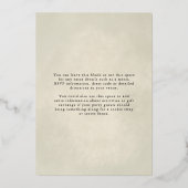 En Aluminium Boho neutre Artisanat de Noël Foil Invitation (Verso)