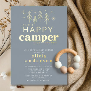 En Aluminium Bonne Invitation Baby shower Camper