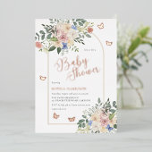 En Aluminium Bouquet de papillon floral Arch Invitation (Debout devant)
