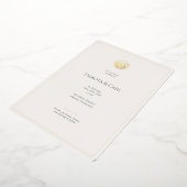 En Aluminium Budget Gold Seashell All-in-One Wedding invitation (Rotation)