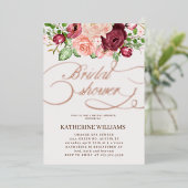 En Aluminium calligraphie florale invitation à la feuille de do (Debout devant)