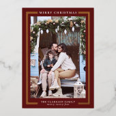 En Aluminium Carte de vœux classique de Noël (Recto)