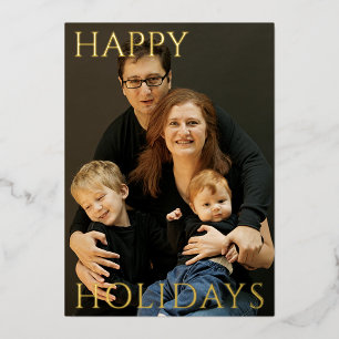 En Aluminium Carte de vœux élégante avec photo et véritable feu