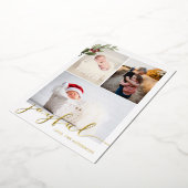 En Aluminium Carte de vœux multiple joyeuse (Rotation)
