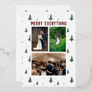 En Aluminium Carte de vœux photo Joyeux Tout