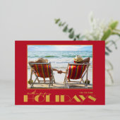 En Aluminium Carte de vœux photo or Joyeux Noël (Debout devant)