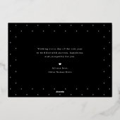 En Aluminium Carte de vœux Superb Swirl FOIL Bonne Année (Verso)