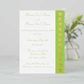 En Aluminium Charming Sakura dans Peridot Foil Invitation (Debout devant)