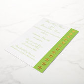 En Aluminium Charming Sakura dans Peridot Foil Invitation (Rotation)