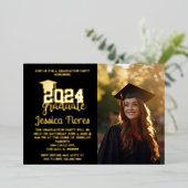 EN ALUMINIUM CLASSE DE 2024 INVITATION FOIL (Debout devant)