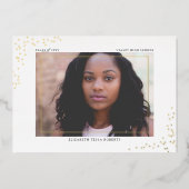 En Aluminium Confetti Graduation Foil Invitation (Recto)