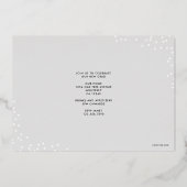 En Aluminium Confetti Graduation Foil Invitation (Verso)