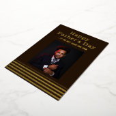 En Aluminium Dîner Fête des pères noire Foil Invitation (Rotation)