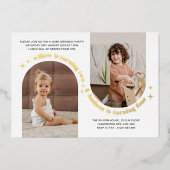 En Aluminium Double Arc Photo Invitation conjointe Anniversaire (Recto)