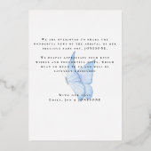 En Aluminium Éditeur d'image Invitation Foil (Verso)