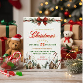En Aluminium Elegant Christmas Party Invitation