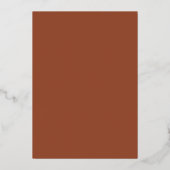 En Aluminium Elegant Rust Gradient Invitation (Verso)