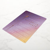 En Aluminium Elegant Spider Web Halloween Foil Invitation (Rotation)